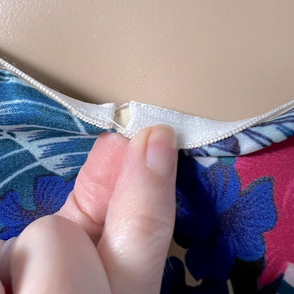 LUXMI Strapless Tropical Floral Tiki Dress Tulle size Medium (small) New Pinup - Picture 7 of 10